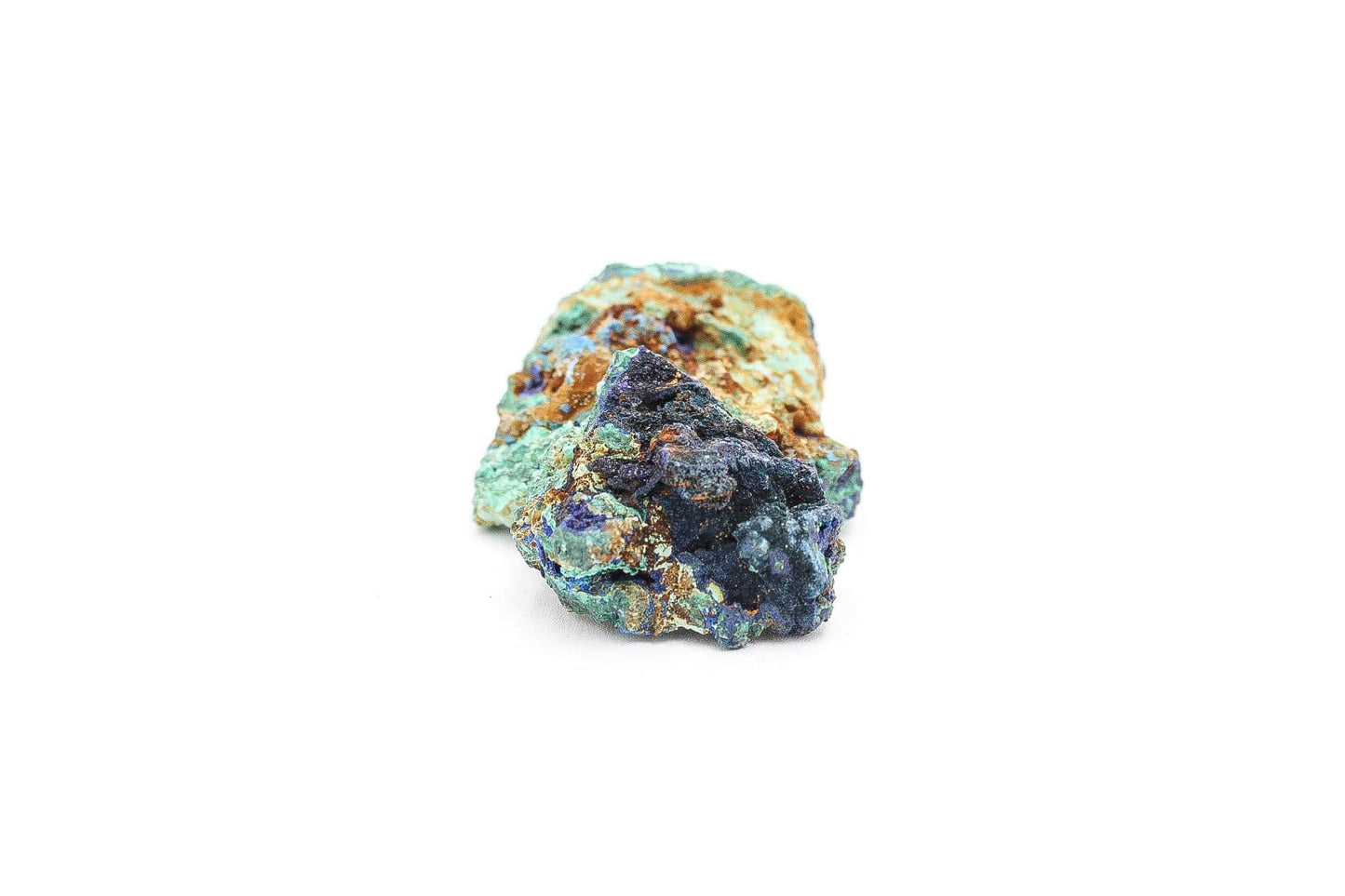 6-11 Crystals Crystal Azurite and Malachite Specimen (az-01) 3” x 4”