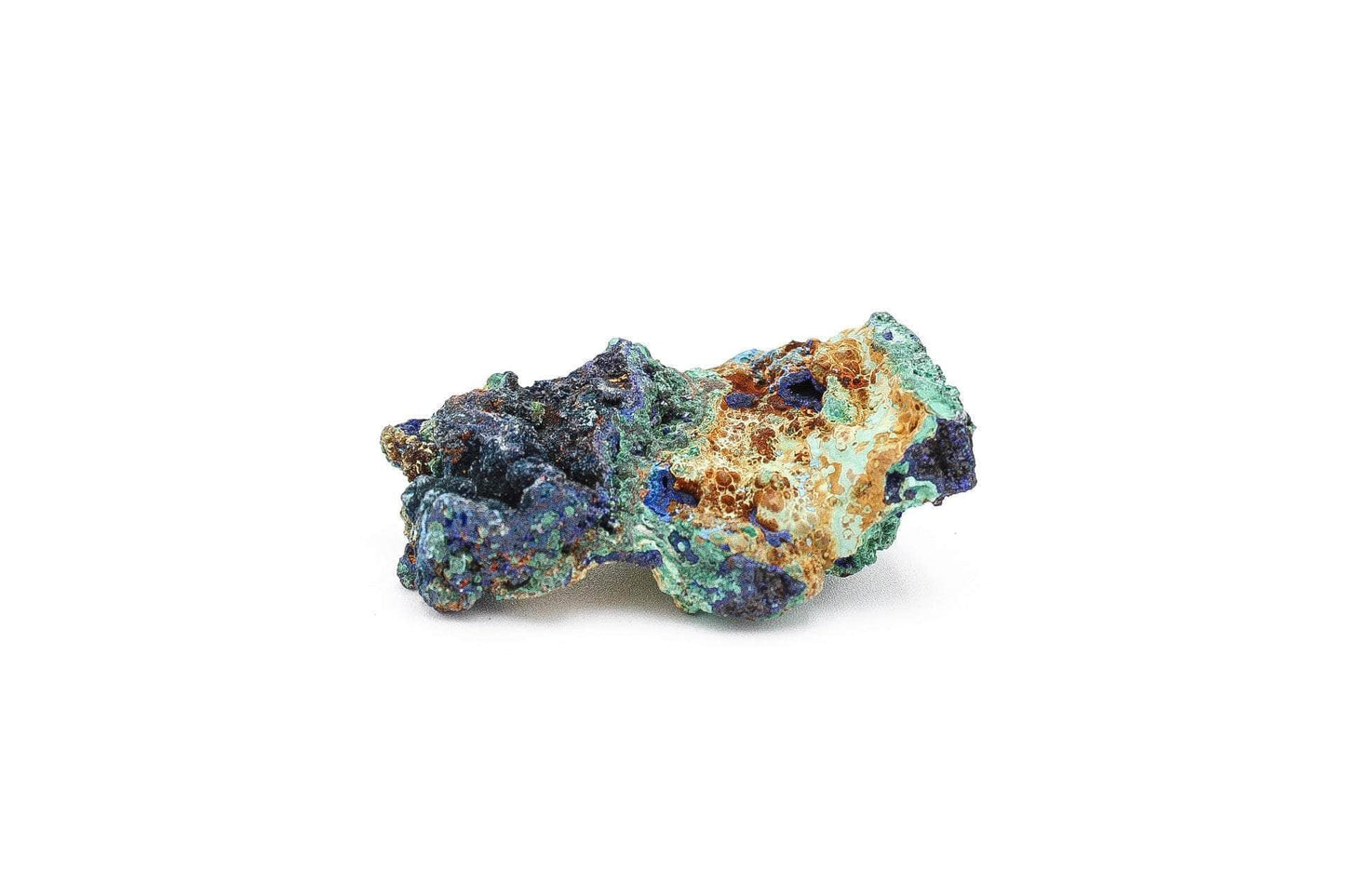 6-11 Crystals Crystal Azurite and Malachite Specimen (az-01) 3” x 4”