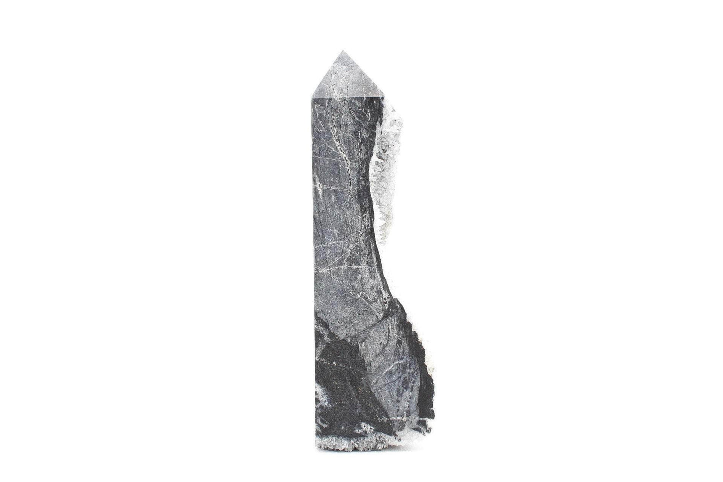 6-11 Crystals Crystal Calcite Tower with Needle Quartz Calcite Tower with Needle Quartz