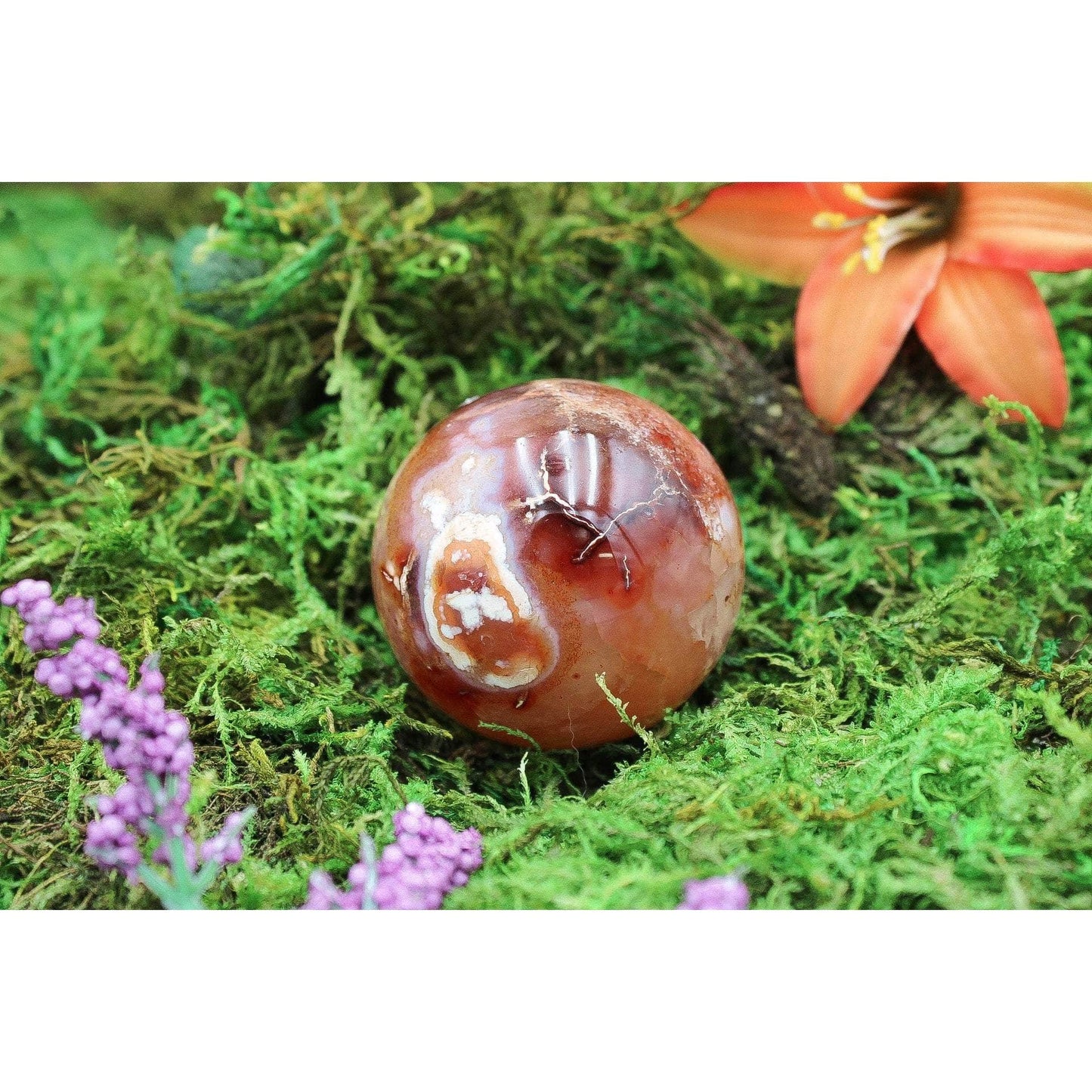 6-11 Crystals Crystal Carnelian Sphere (cn-03)