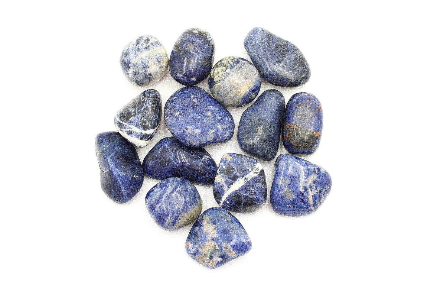 6-11 Crystals Crystal Sodalite Tumbles A Grade Extra Large