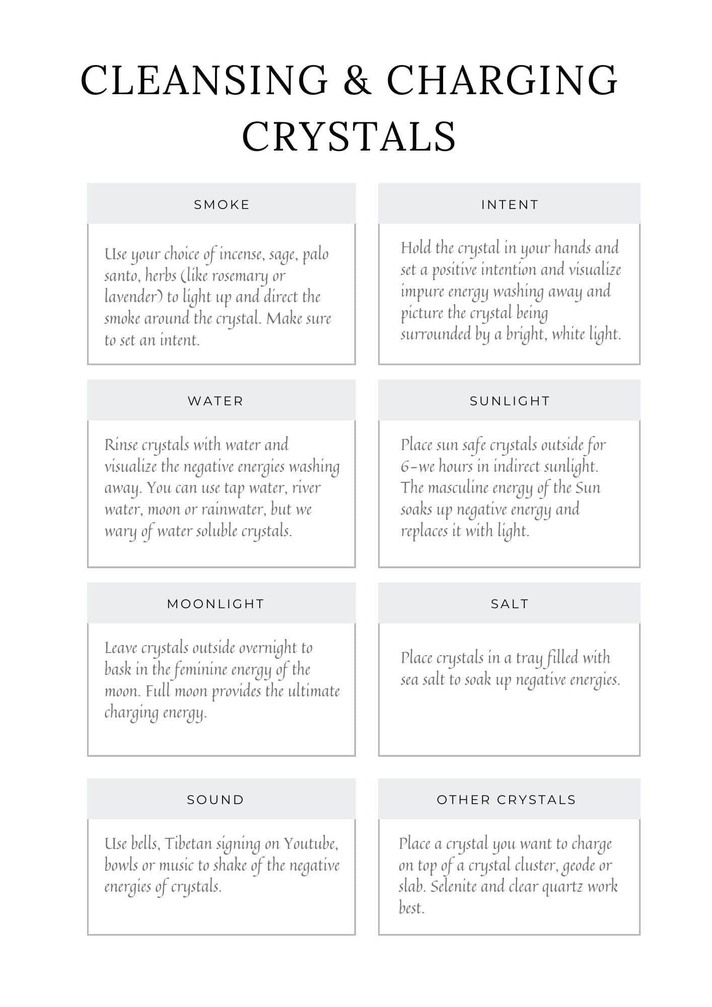 6-11 Crystals Digital Download CRYSTAL JOURNAL - Digital Download