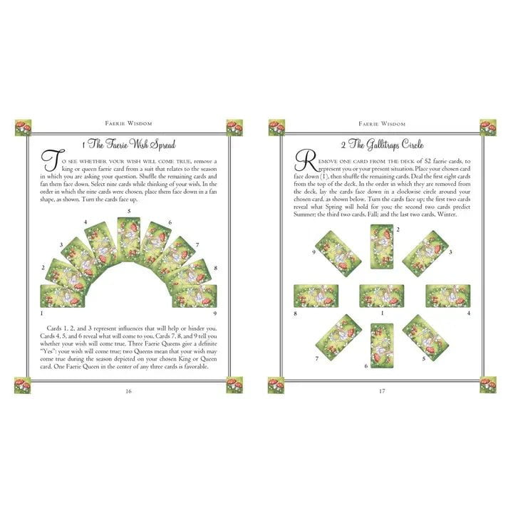 6-11 Crystals Tarot Cards Faerie Wisdom Cards and Book Faerie Wisdom Cards and Book