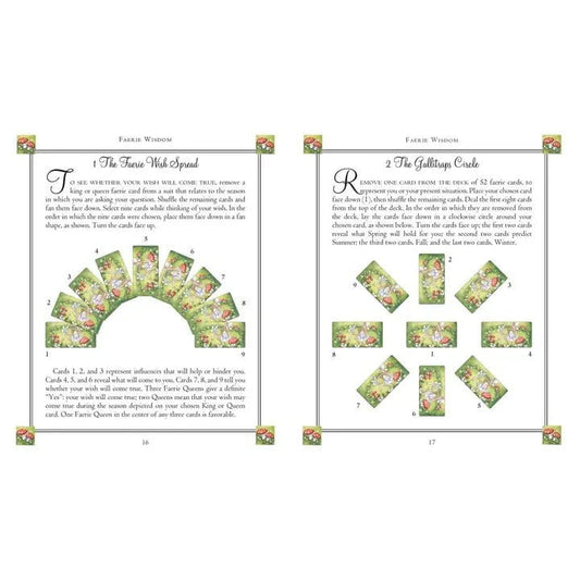 6-11 Crystals Tarot Cards Faerie Wisdom Cards and Book Faerie Wisdom Cards and Book