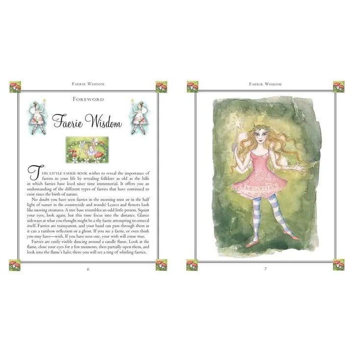 6-11 Crystals Tarot Cards Faerie Wisdom Cards and Book Faerie Wisdom Cards and Book