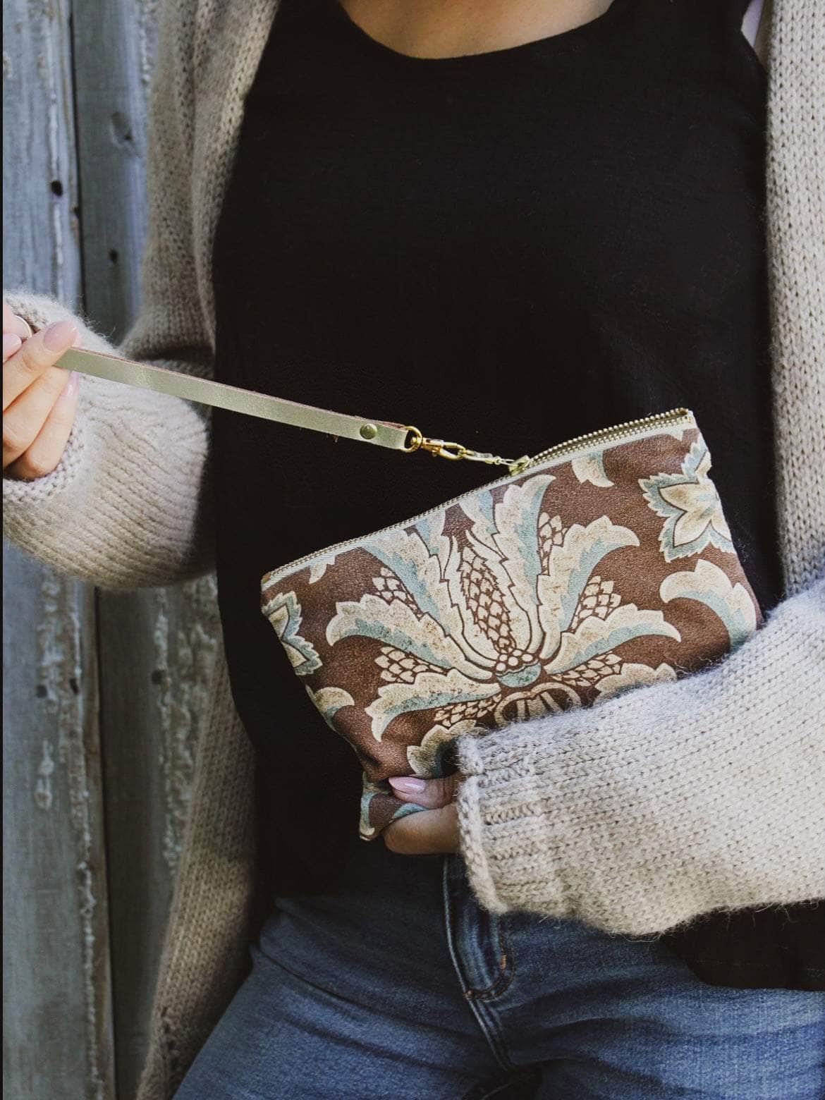 Ash & Rose purse Egyptian Lotus Moleskin Purse Egyptian Lotus Moleskin Purse