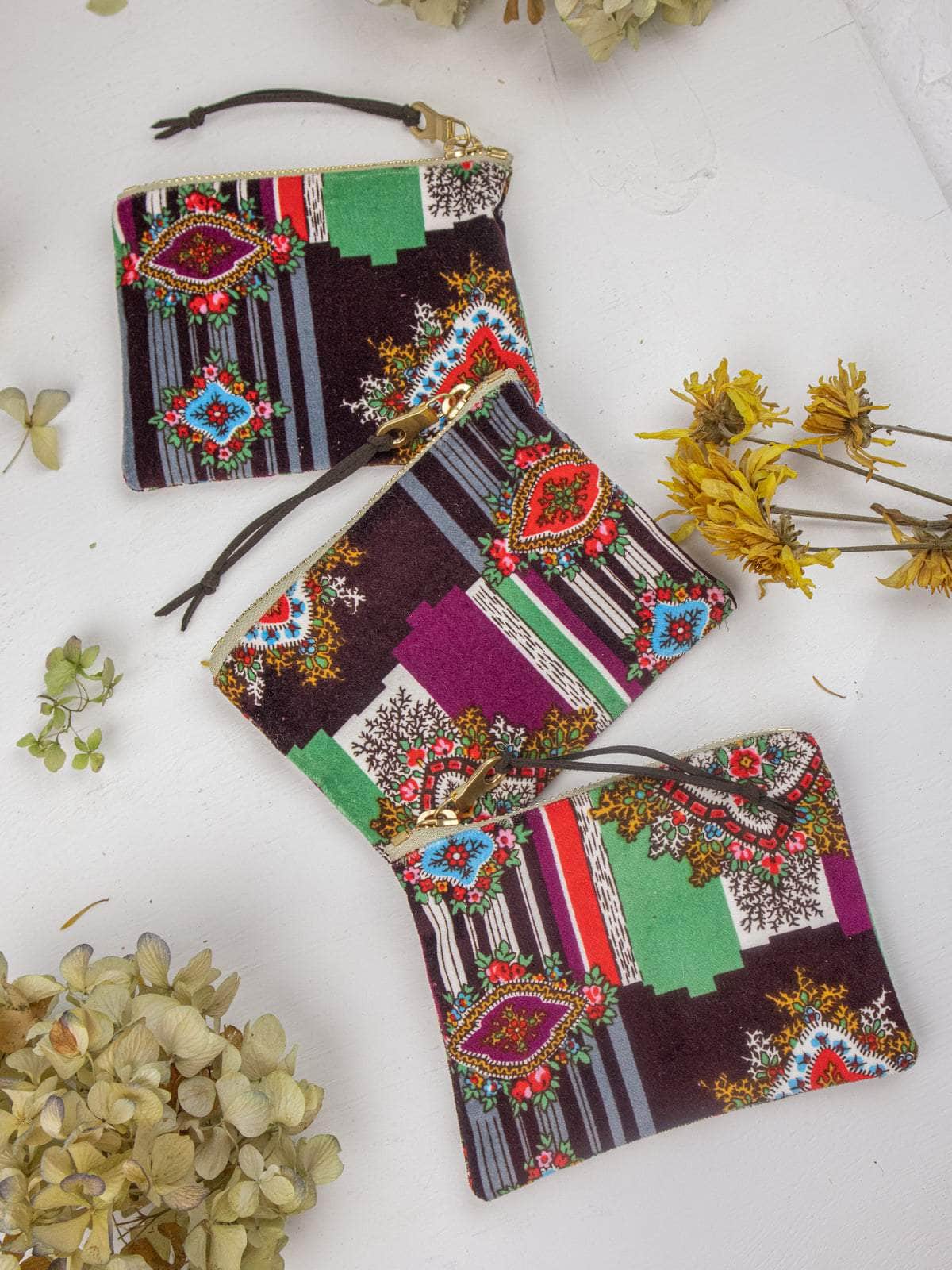 Ash & Rose purse Geo Paisley Mini Pouch Geo Paisley Mini Pouch