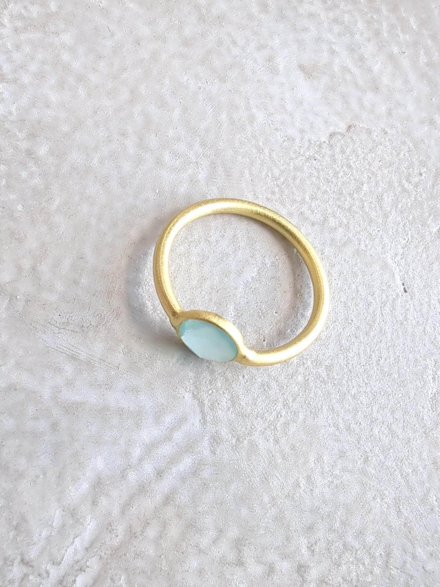 Ash & Rose ring Mini Pebble Ring - Gold Mini Pebble Ring - Gold