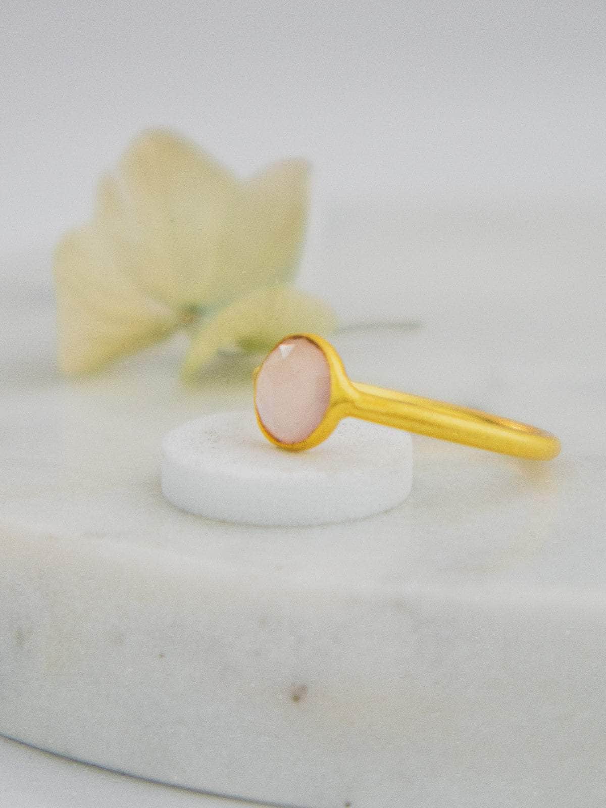 Ash & Rose ring Mini Pebble Ring - Gold Mini Pebble Ring - Gold