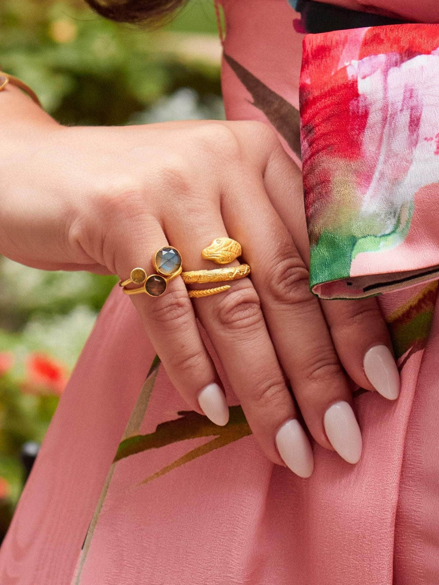 Ash & Rose ring Mini Pebble Ring - Gold Mini Pebble Ring - Gold