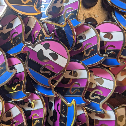 Cunning Linguist Co. Pins Genderfext (genderfluid pride) hard enamel pin Genderfext (genderfluid pride) hard enamel pin
