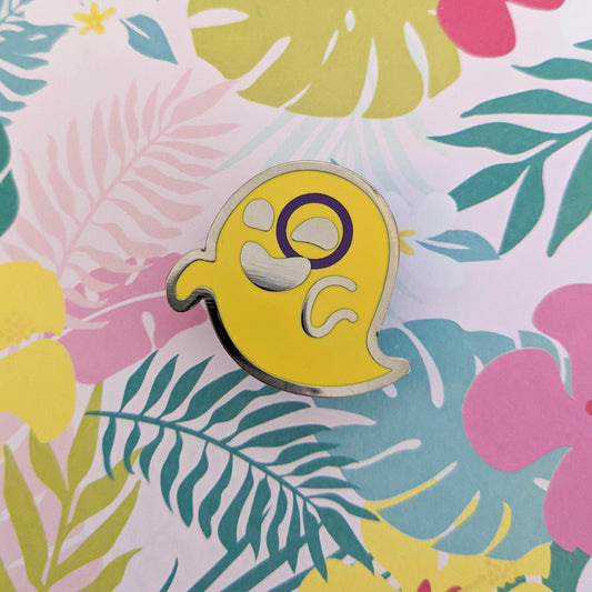 Cunning Linguist Co. Pins Interspooky (intersex pride) hard enamel pin Interspooky (intersex pride) hard enamel pin