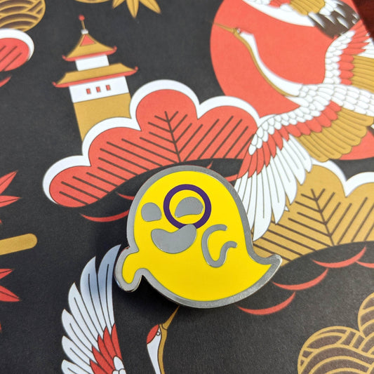 Cunning Linguist Co. Pins Interspooky (intersex pride) hard enamel pin Interspooky (intersex pride) hard enamel pin