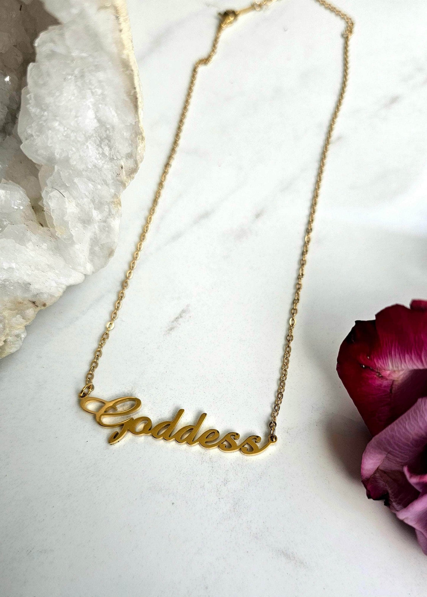 Moon Goddess 18k Gold Plated Goddess Necklace 18k Gold Plated Goddess Necklace