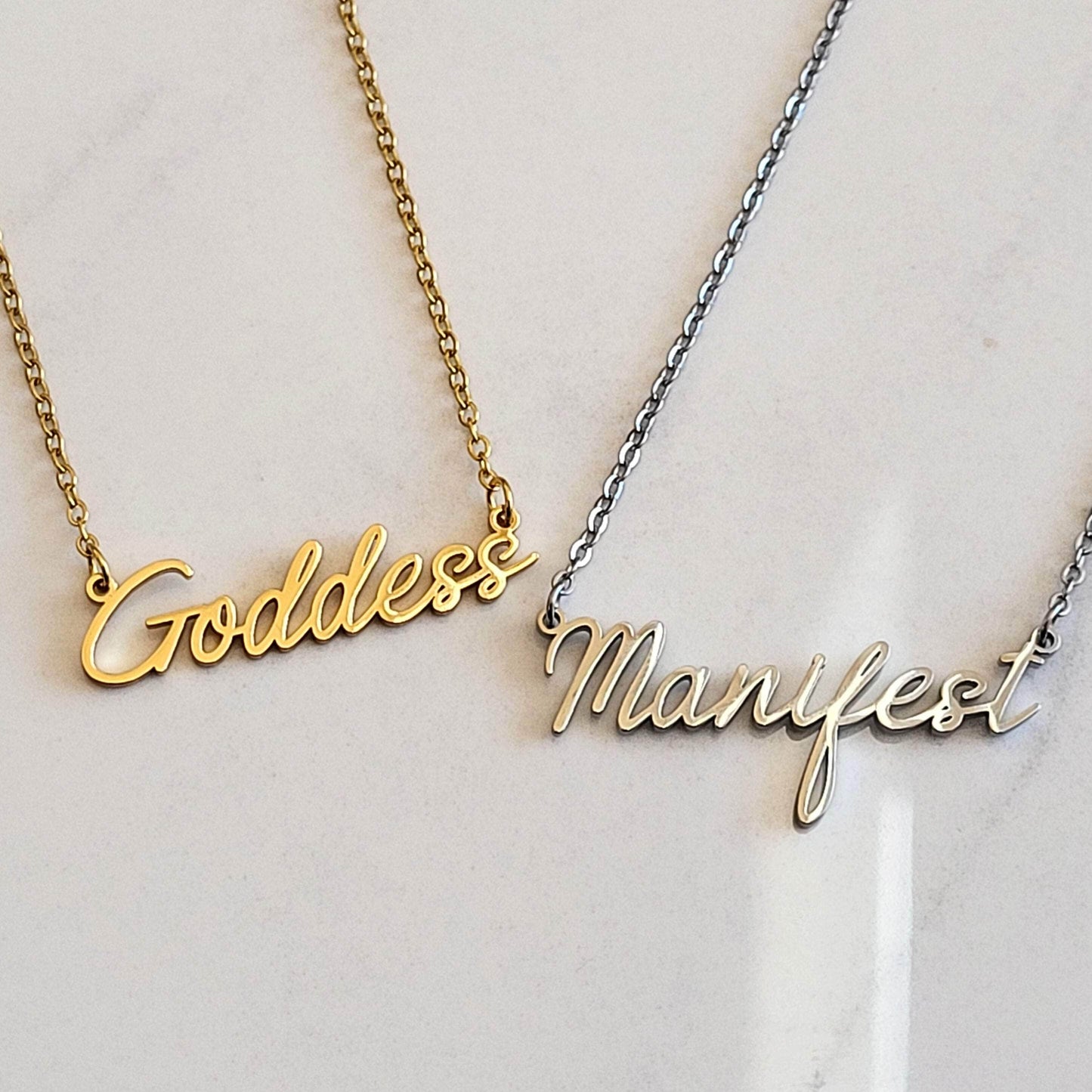Moon Goddess Manifest That Shit Necklace Manifest That Shit Necklace