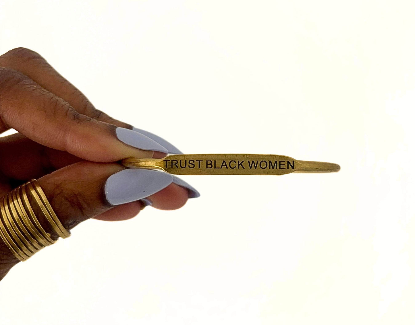 Moon Goddess "Trust Black Women" Brass Bangle "Trust Black Women" Brass Bangle