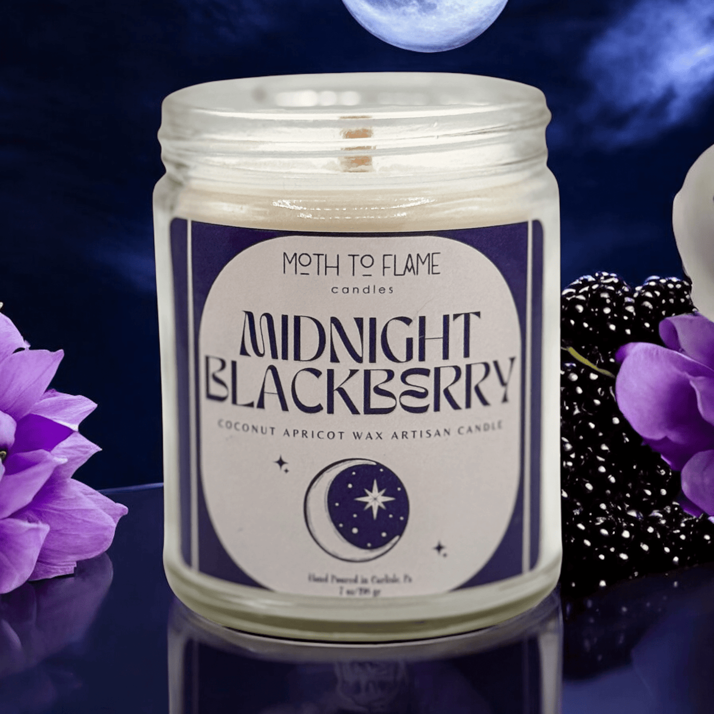 Moth to Flame Candles Candle Midnight Blackberry – 7 oz Candle Midnight Blackberry – 7 oz Candle