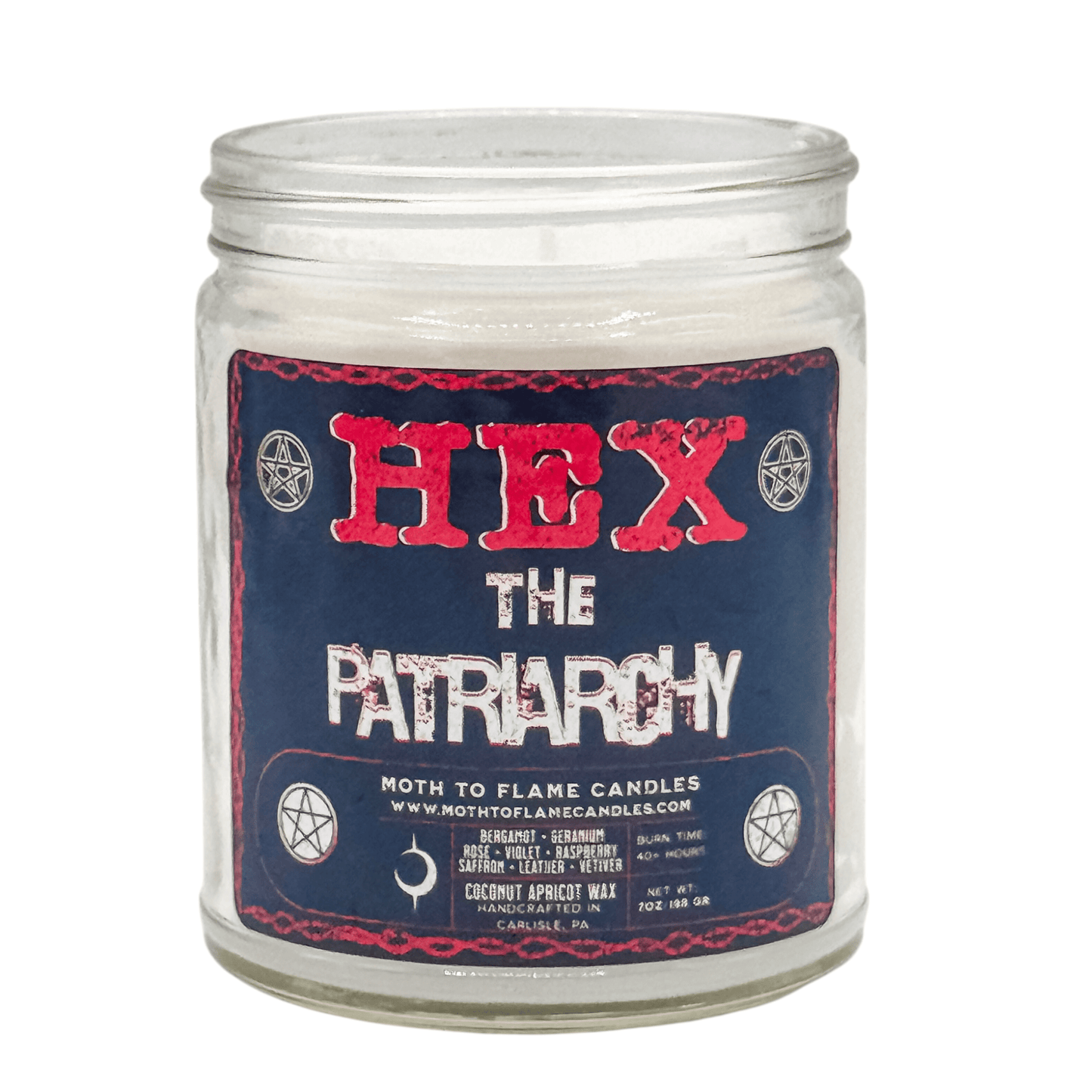Moth to Flame Candles Candles Hex the Patriarchy – 7 oz Candle Hex the Patriarchy – 7 oz Candle