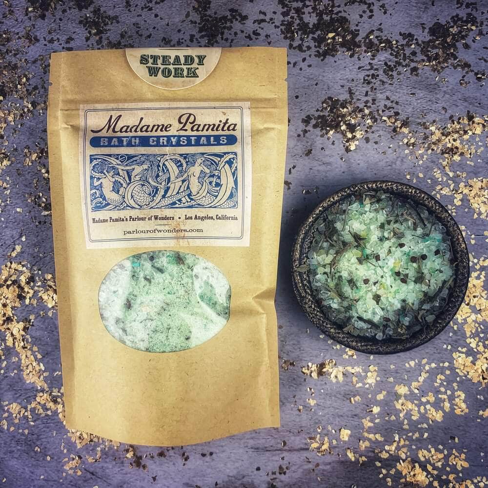 Parlour of Wonders Small (1 bath) Steady Work Bath Crystals Steady Work Bath Crystals