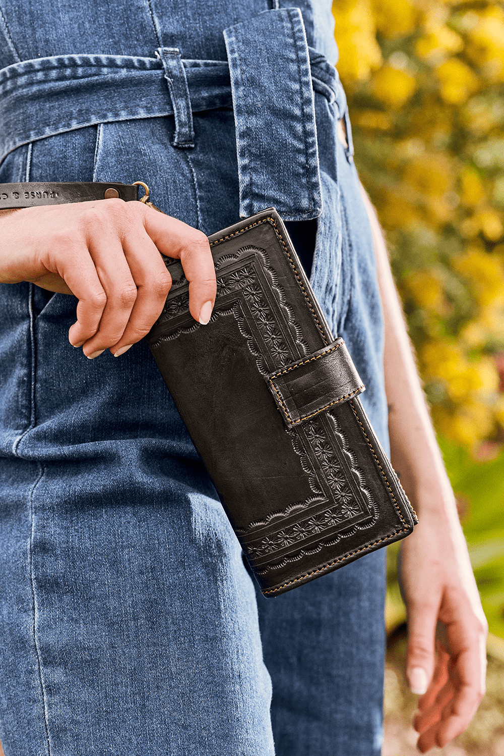Purse & Clutch Handbags, Wallets & Cases Black Embossed Wallet Wristlet Embossed Wallet Wristlet