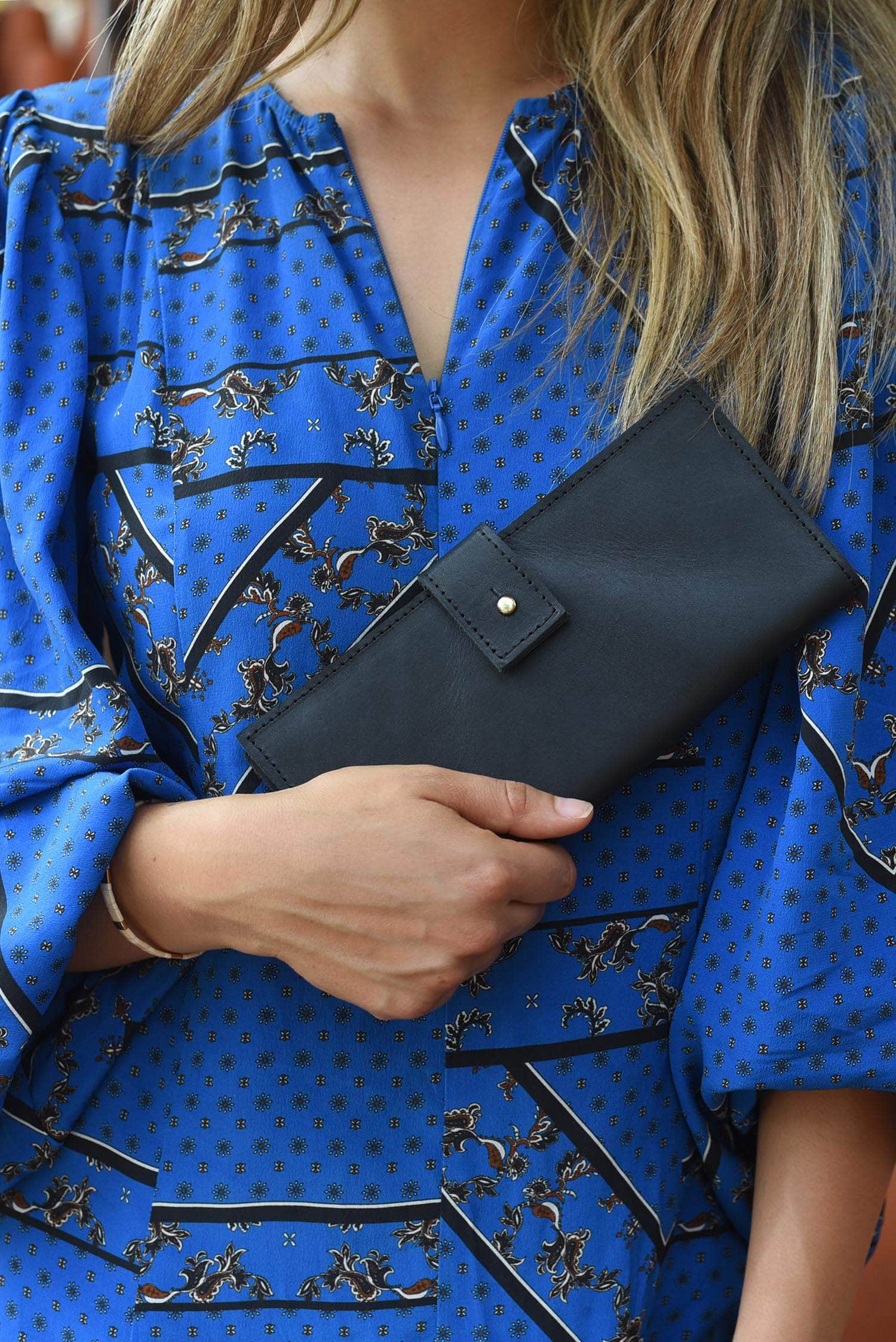 Purse & Clutch Handbags, Wallets & Cases Matte Black Leather Wallet Leather Wallet