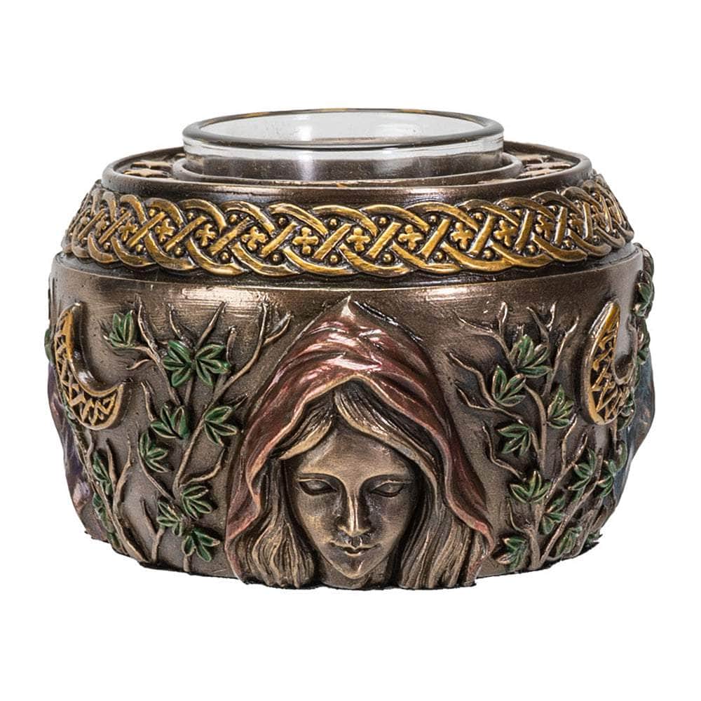 The Witches Sage LLC Candle Holder Maiden Mother Crone Candle Holder Maiden Mother Crone Candle Holder