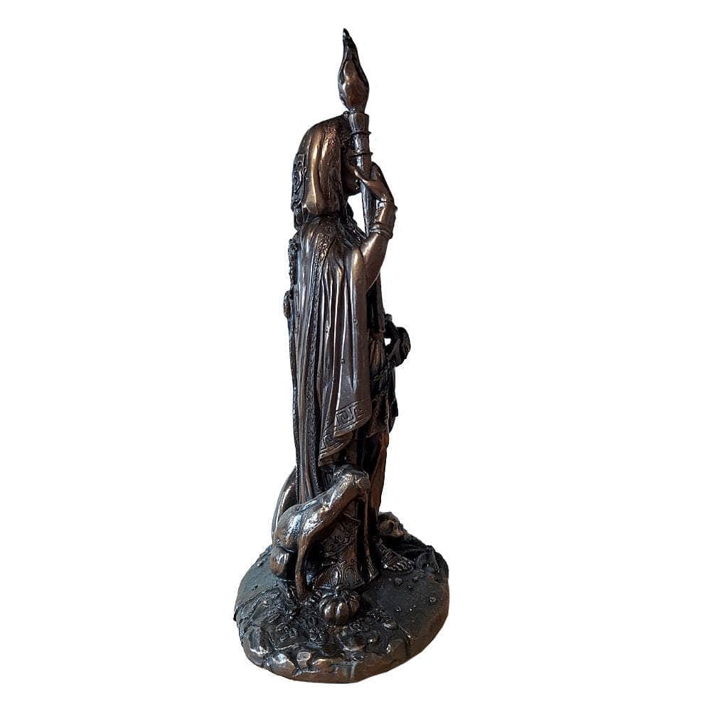 The Witches Sage LLC Figurine Goddess Hecate Bronze Finish Statue C/4 Goddess Hecate Bronze Finish Statue C/4