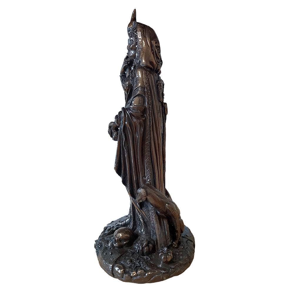 The Witches Sage LLC Figurine Goddess Hecate Bronze Finish Statue C/4 Goddess Hecate Bronze Finish Statue C/4