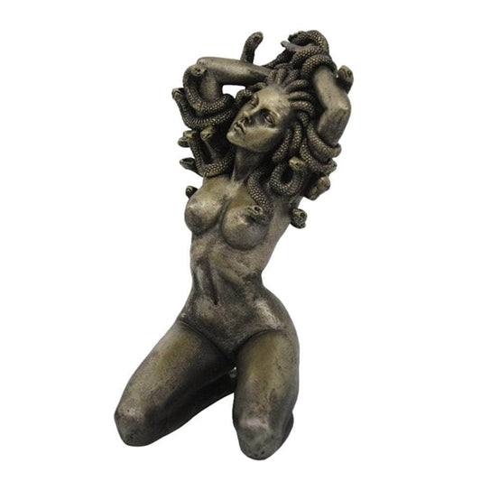 The Witches Sage LLC Figurine Medusa Kneeling Statue Medusa Kneeling Statue