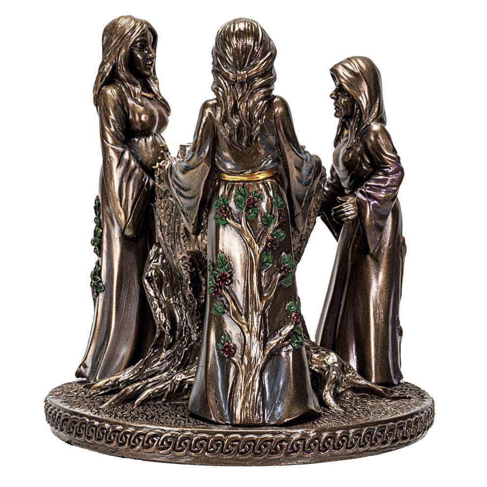 The Witches Sage LLC Figurine Mother Maiden Crone Candle Holder Mother Maiden Crone Candle Holder