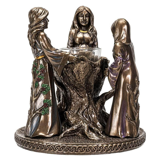 The Witches Sage LLC Figurine Mother Maiden Crone Candle Holder Mother Maiden Crone Candle Holder
