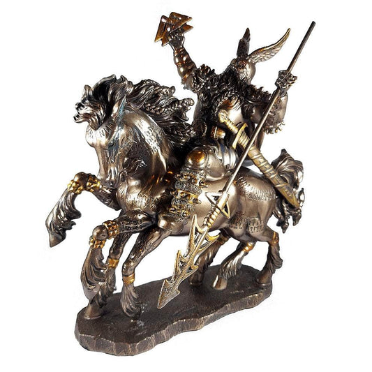 The Witches Sage LLC Figurine Odin and Sleipnir Statue Odin and Sleipnir Statue