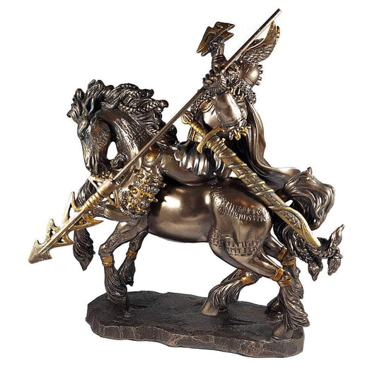 The Witches Sage LLC Figurine Odin and Sleipnir Statue Odin and Sleipnir Statue