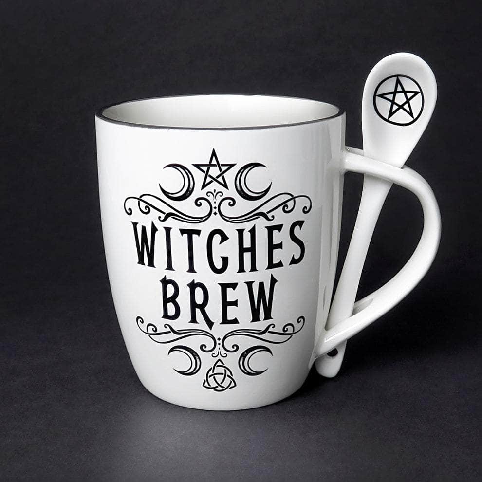 The Witches Sage LLC Mug Witches Brew Mug and Spoon Set Witches Brew Mug and Spoon Set