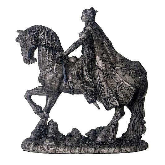 The Witches Sage LLC Statue Rhiannon on Horse Statue Rhiannon on Horse Statue