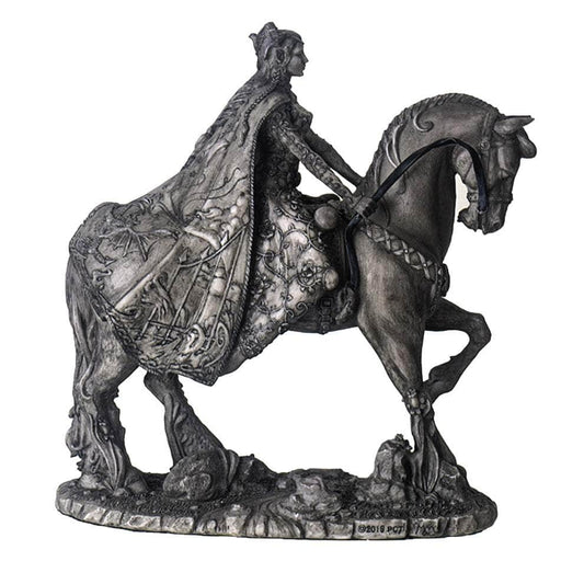 The Witches Sage LLC Statue Rhiannon on Horse Statue Rhiannon on Horse Statue