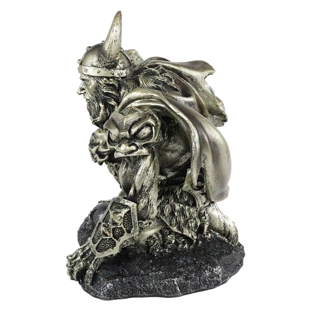 The Witches Sage LLC Statue Thor God of Thunder Wielding Mjolnir Hammer Thor God of Thunder Wielding Mjolnir Hammer