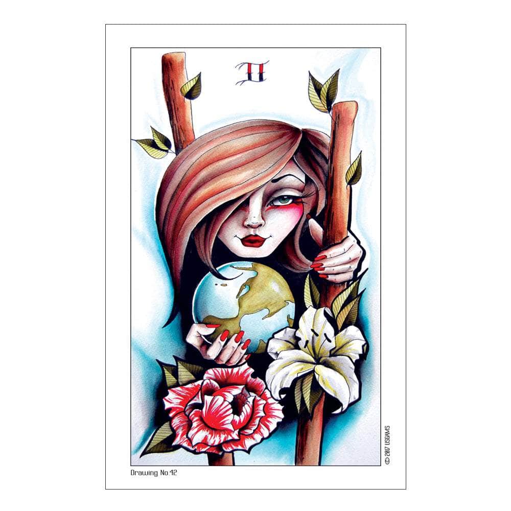 The Witches Sage LLC Tarot Cards Eight Coins' Tattoo Tarot Eight Coins' Tattoo Tarot
