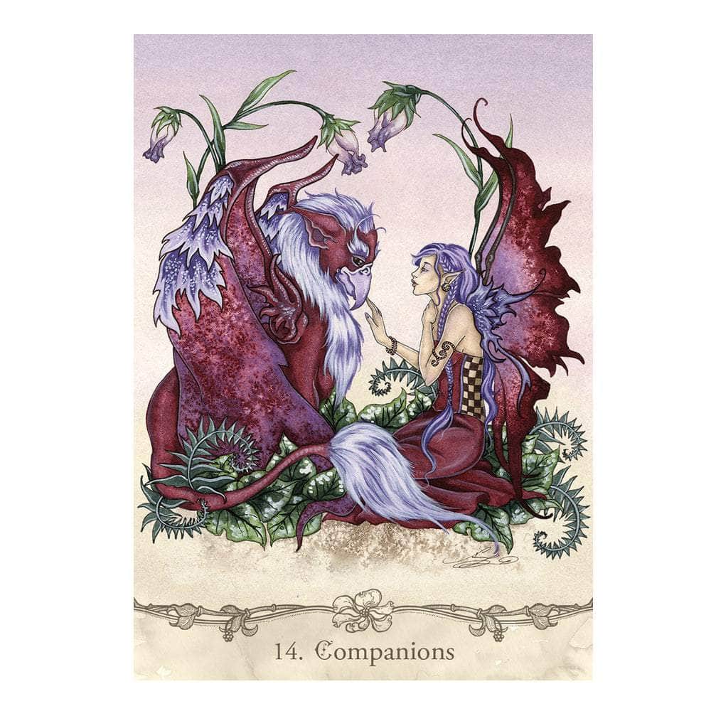 The Witches Sage LLC Tarot Cards Fairy Wisdom Oracle Deck and Book Set Fairy Wisdom Oracle Deck and Book Set