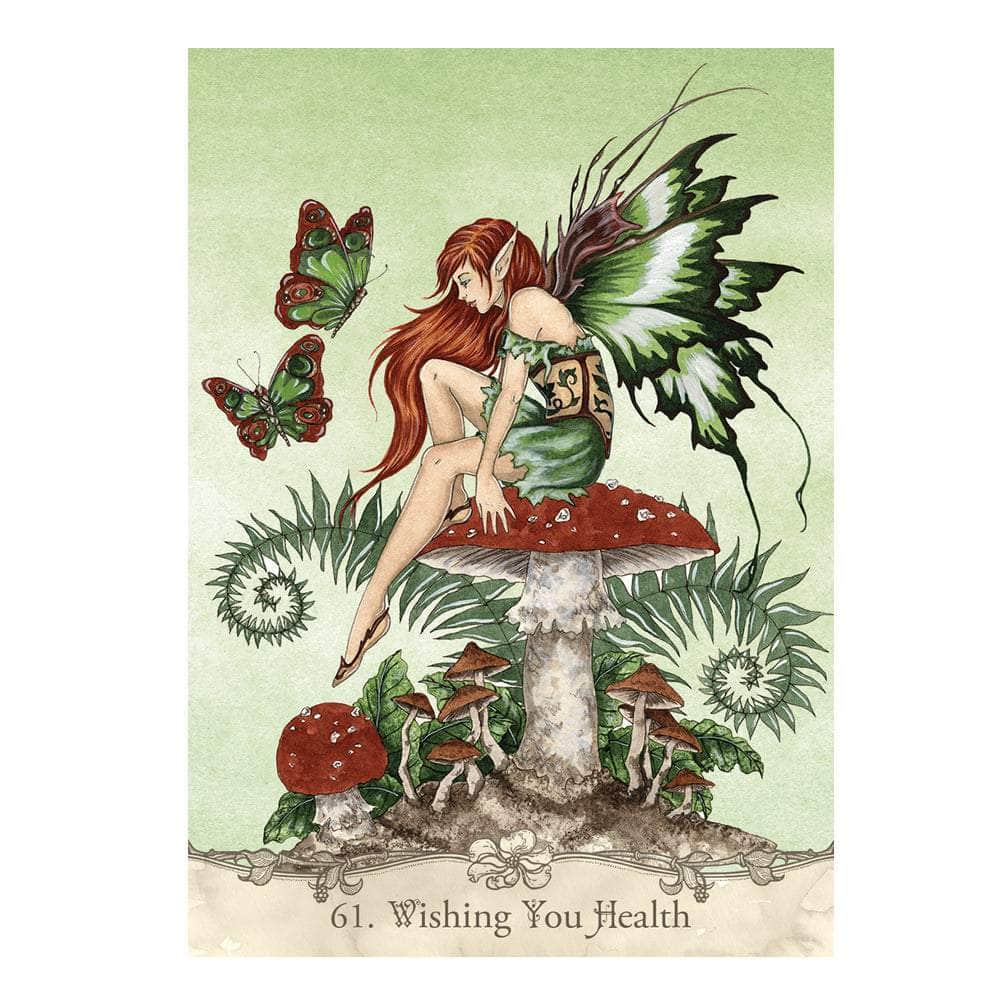 The Witches Sage LLC Tarot Cards Fairy Wisdom Oracle Deck and Book Set Fairy Wisdom Oracle Deck and Book Set