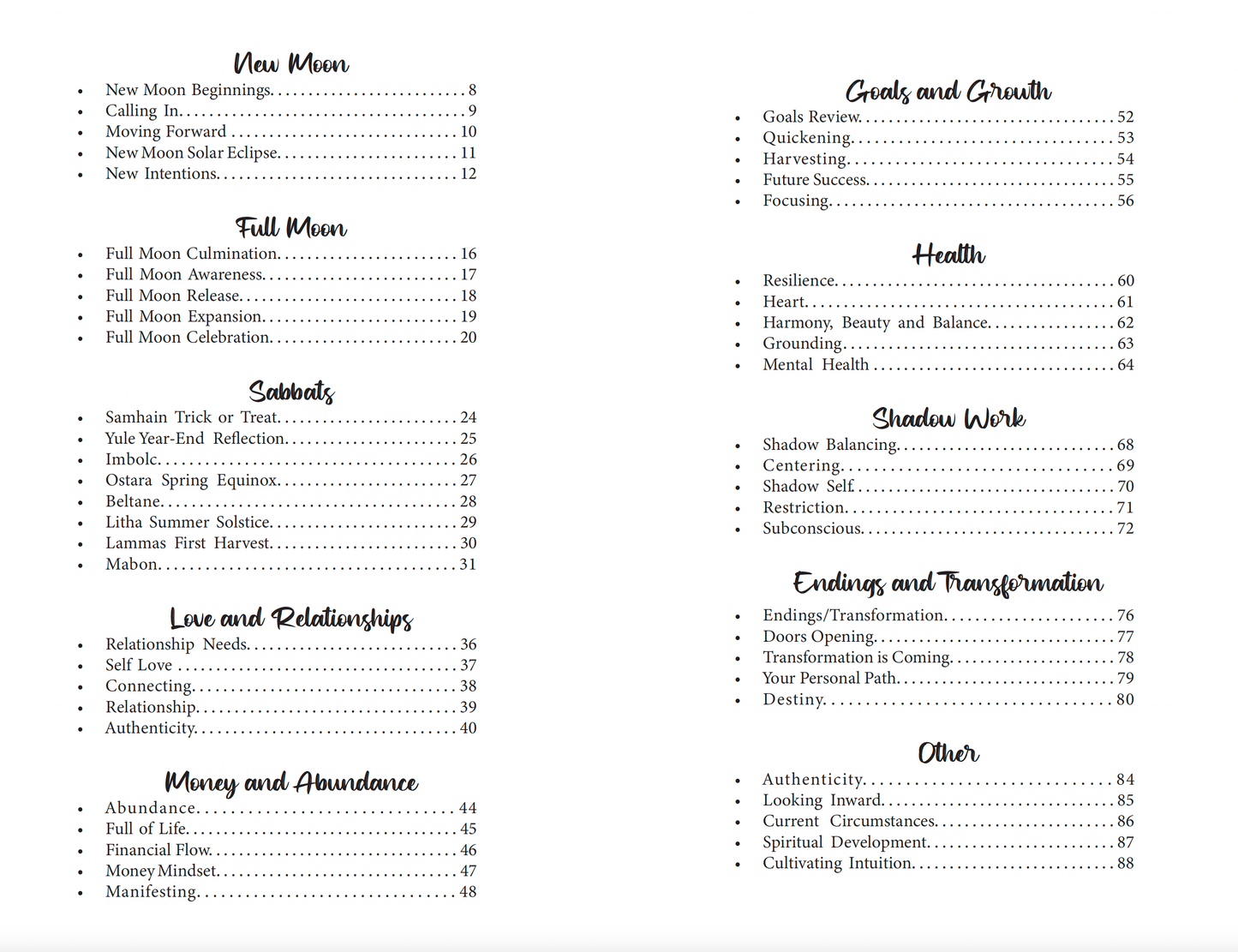 Writual Planner Book Tarot Spreads for All Occasions Tarot Spreads for All Occasions