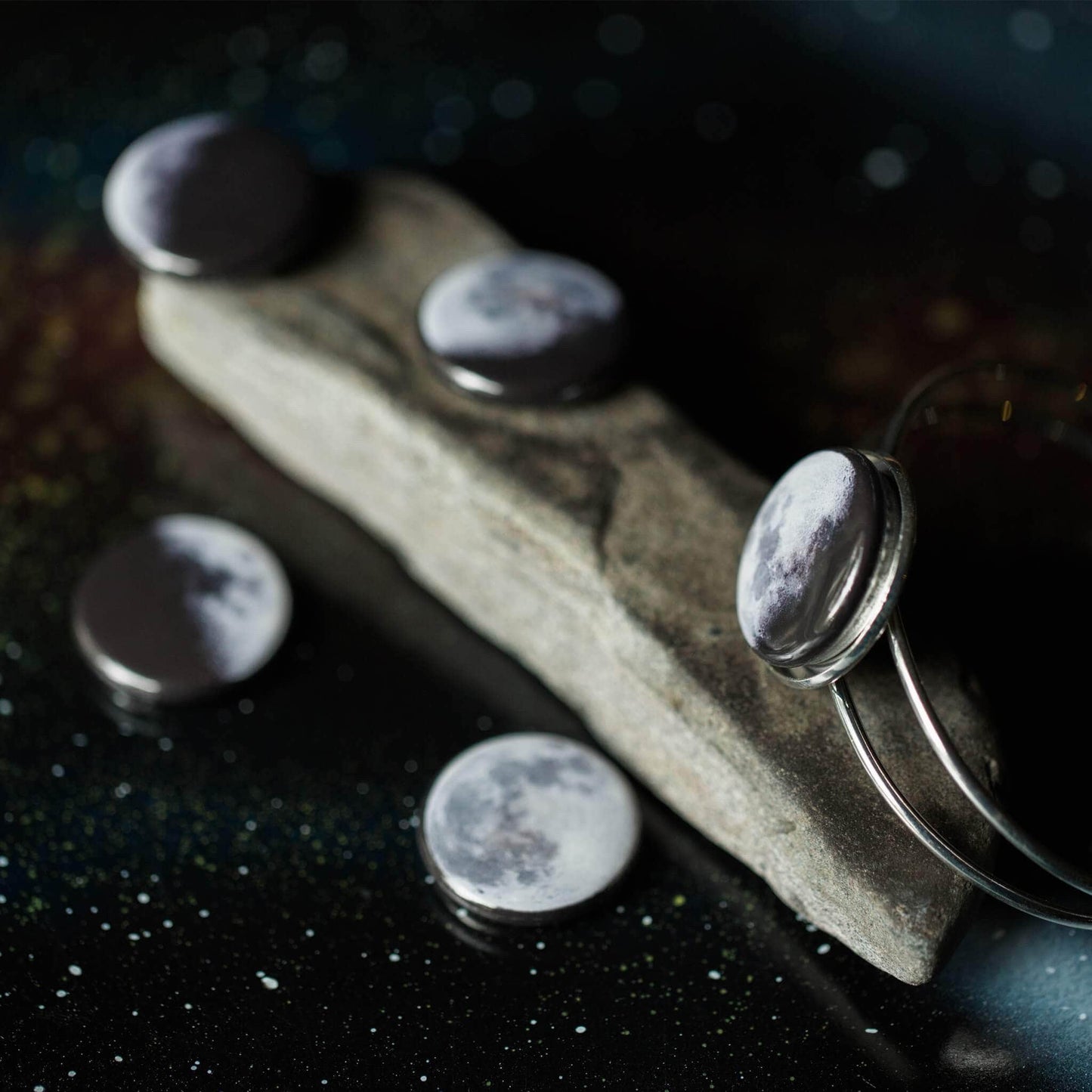 Yugen Handmade Bracelet Interchangeable Moon Phase Cuff Bracelet Interchangeable Moon Phase Cuff Bracelet
