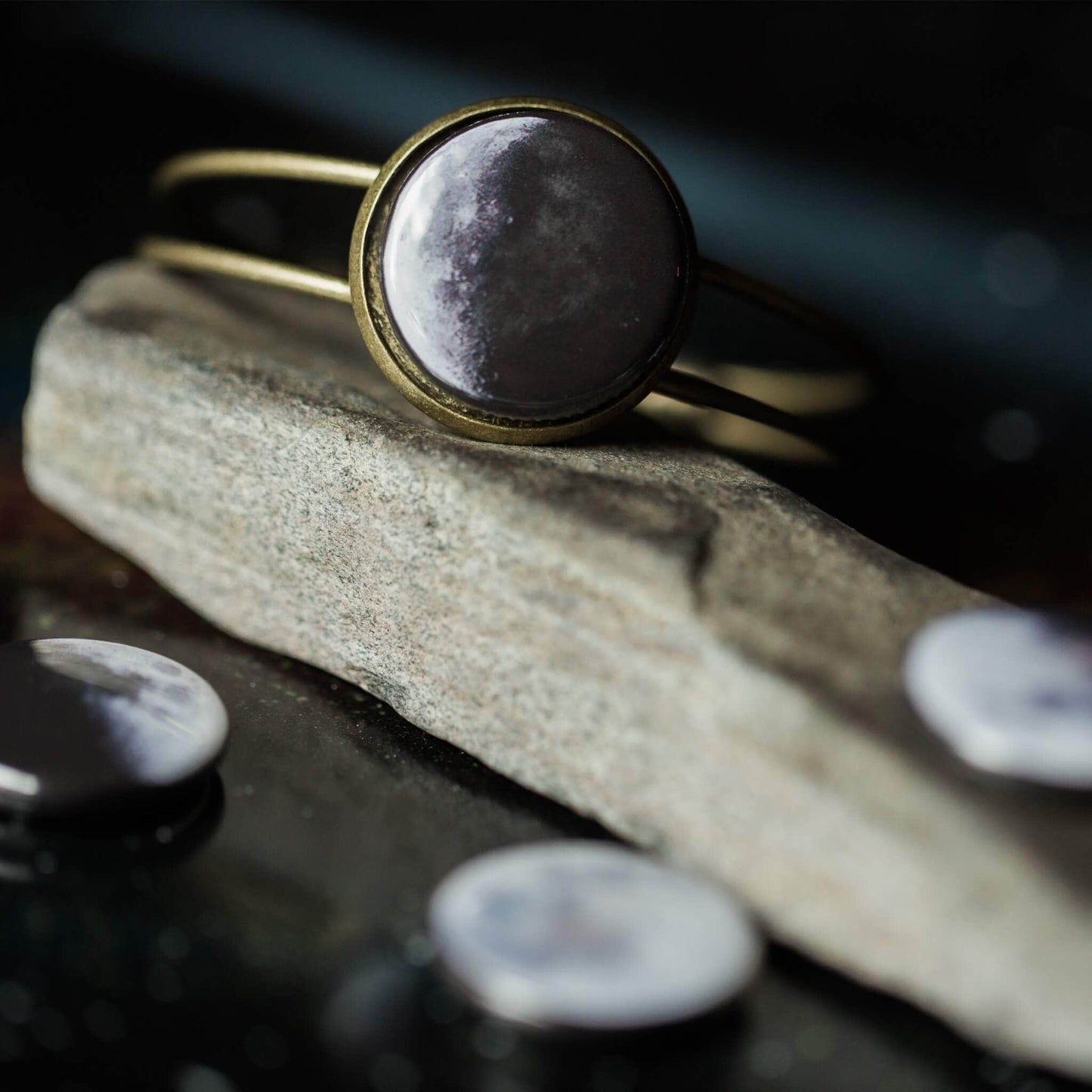 Yugen Handmade Bracelet Interchangeable Moon Phase Cuff Bracelet Interchangeable Moon Phase Cuff Bracelet
