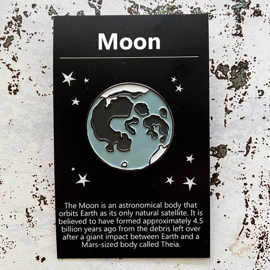 Yugen Handmade Enamel Pin Full Moon Enamel Pin Full Moon Enamel Pin