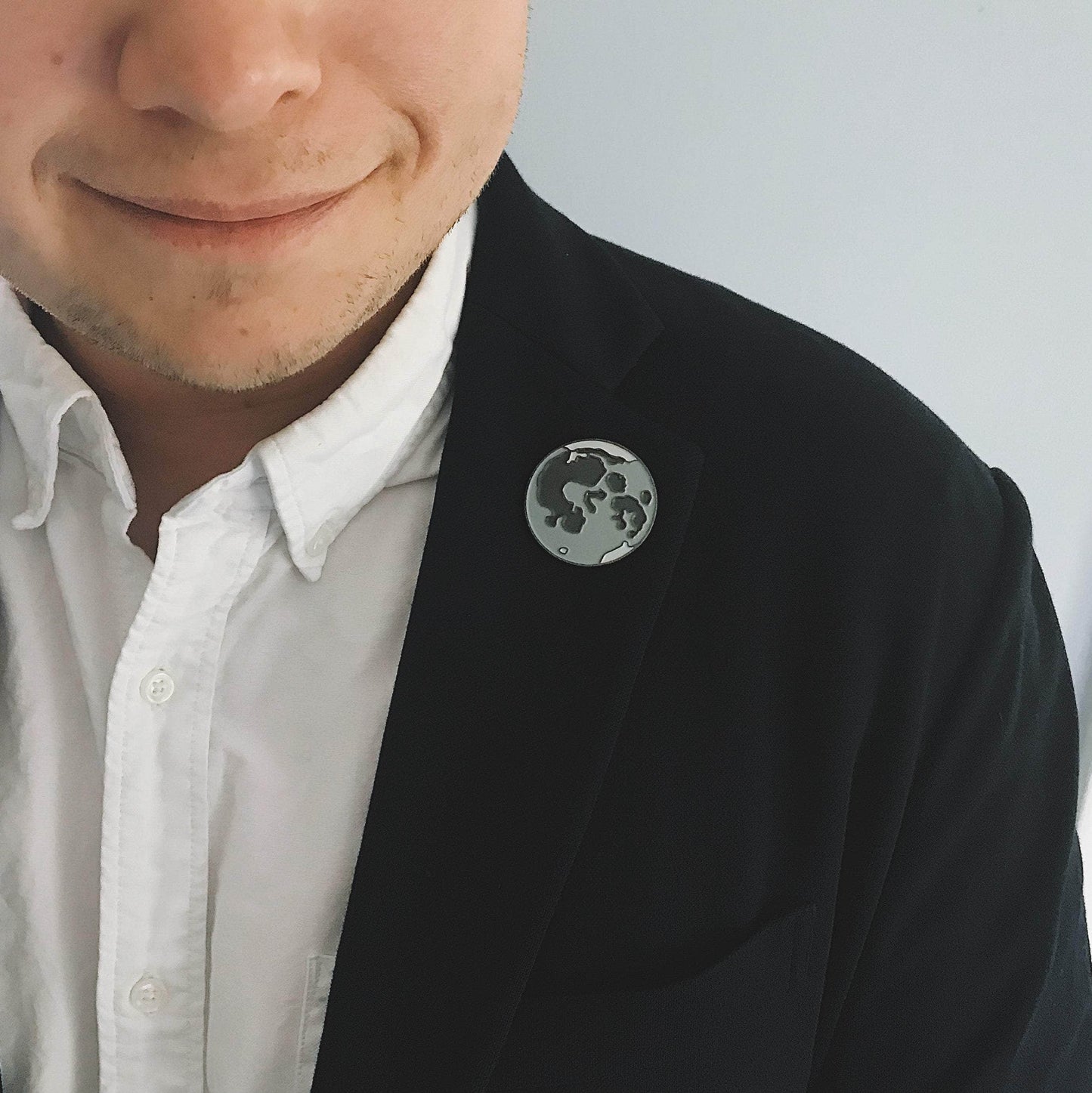 Yugen Handmade Enamel Pin Full Moon Enamel Pin Full Moon Enamel Pin