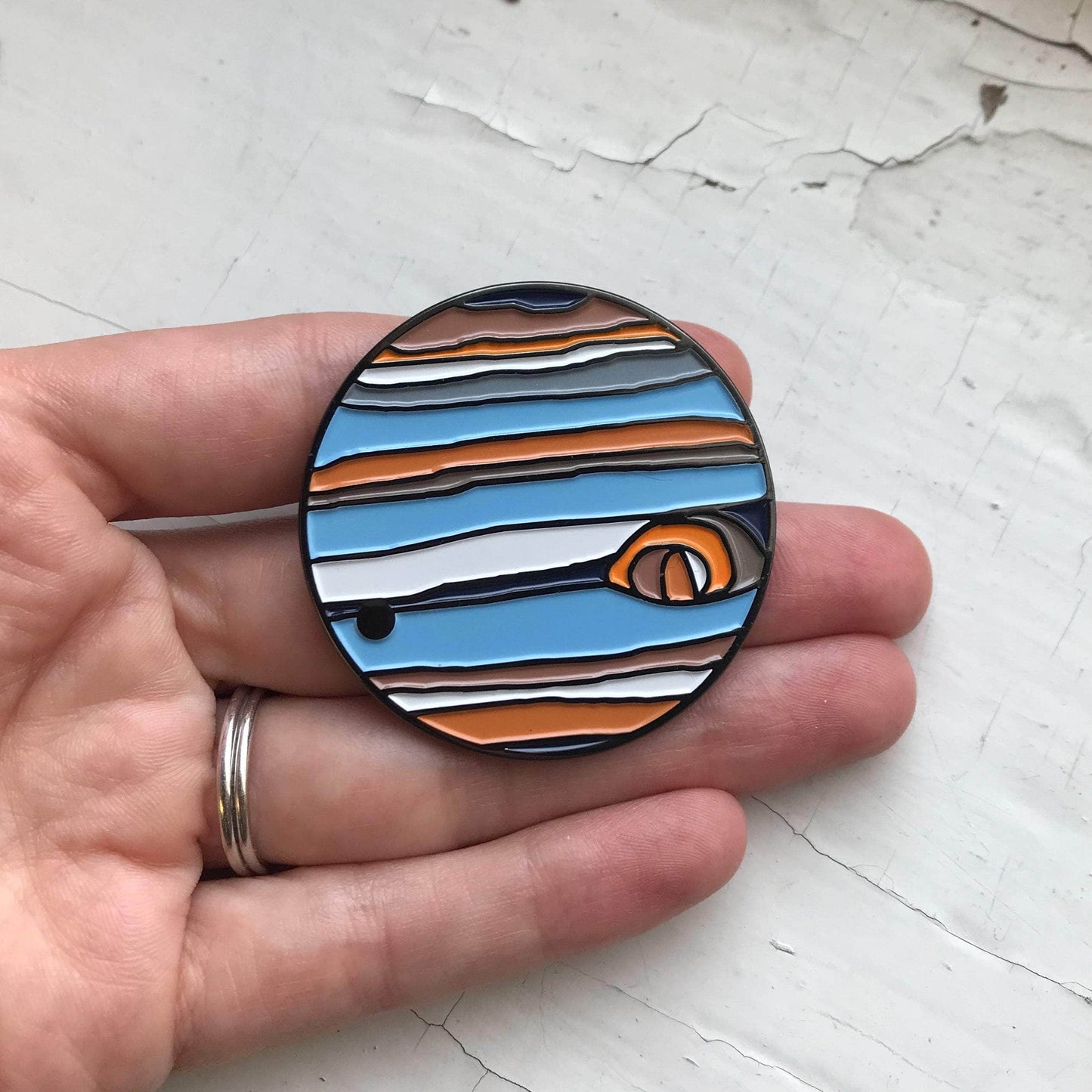 Yugen Handmade Enamel Pin Jupiter Enamel Pin Jupiter Enamel Pin