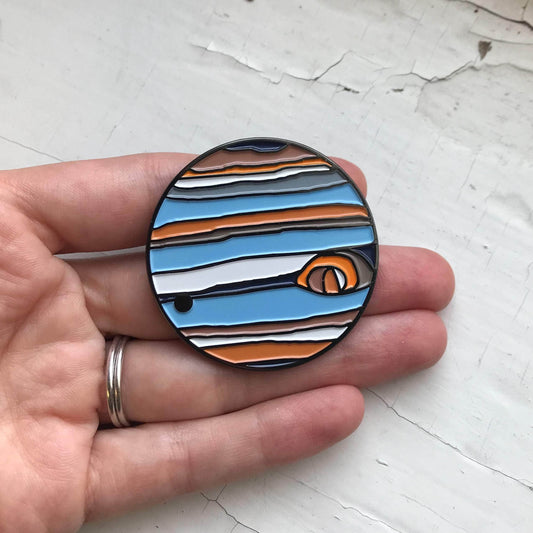 Yugen Handmade Enamel Pin Jupiter Enamel Pin Jupiter Enamel Pin