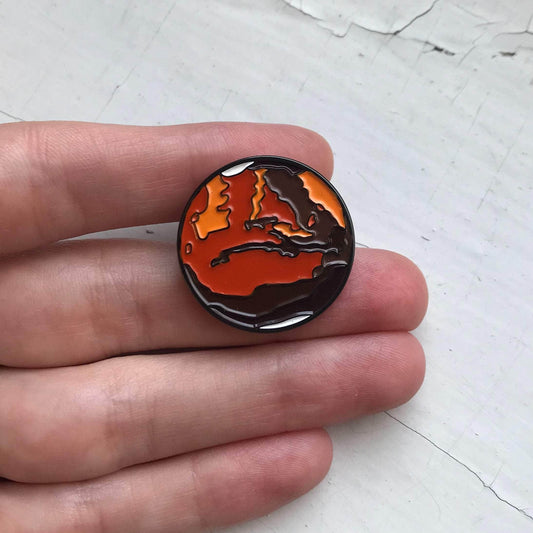Yugen Handmade Enamel Pin Mars Enamel Pin Mars Enamel Pin