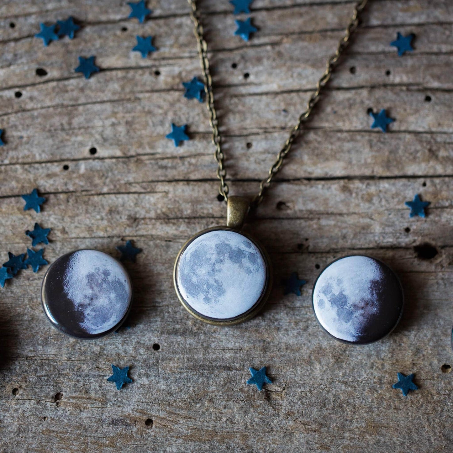 Yugen Handmade Necklace Interchangeable Moon Phase Necklace Interchangeable Moon Phase Necklace