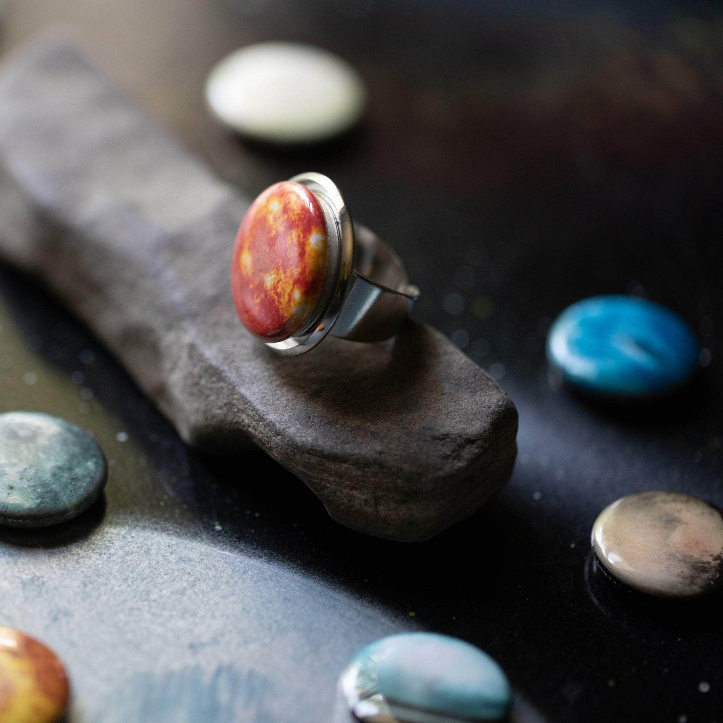 Yugen Handmade Ring Interchangeable Solar System Ring Interchangeable Solar System Ring